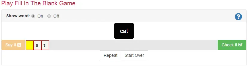 Fill in the Blank Game