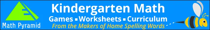 Kindergarten math games, worksheets, and curriculum