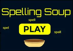 Kindergarten Spelling Soup Word Game for Kids